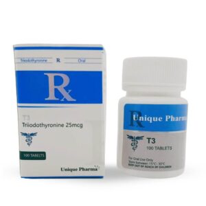 T3 Liothyronine 25mcg/Tab Triiodothyronine 100 Tabs (UP)